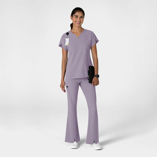 RENEW 5534 Women's Cargo Flare Scrub Pants Wisteria