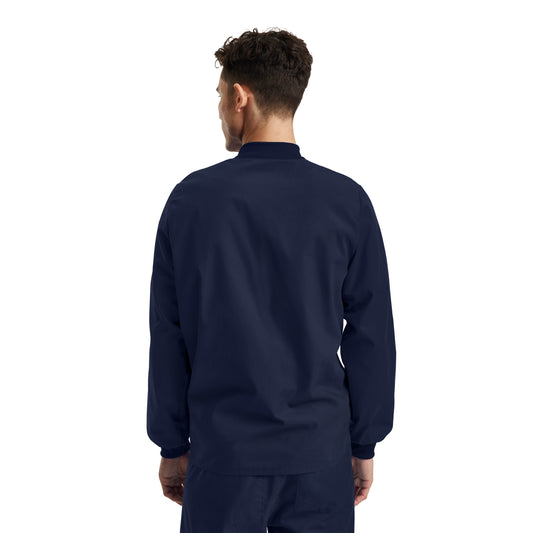 Essentials LJ709 Unisex 5 Pocket Scrub Jacket Navy Image