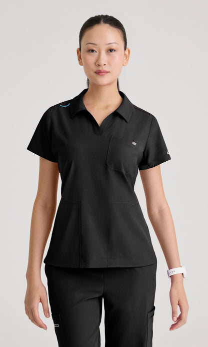 Skechers SKT302 Women's Honor Top in Black by Barco Model Image Front