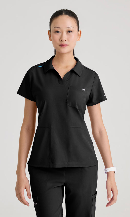 Skechers SKT302 Women's Honor Top in Black by Barco Model Image Front
