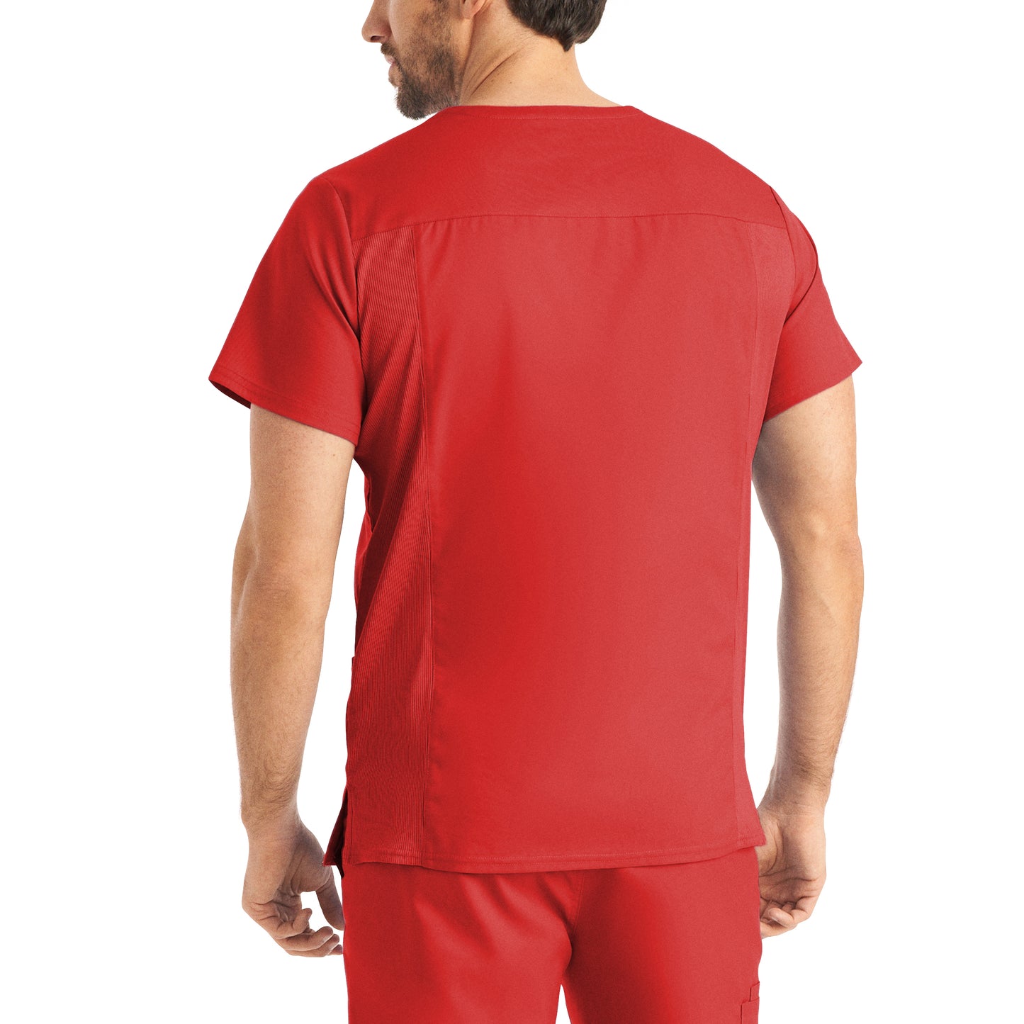 ProFlex LT109 Men's 4 Pocket V Neck Scrub Top True Red Image