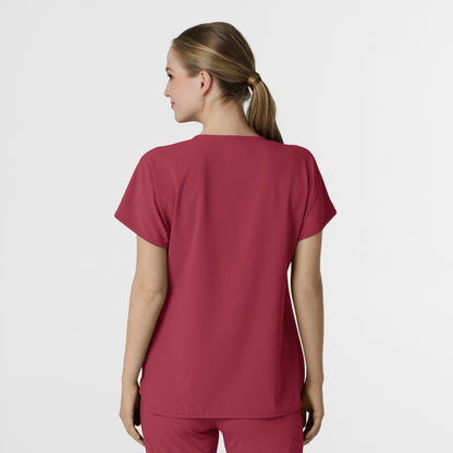 RENEW 6634 Women's Dolman Scrub Top Ruby