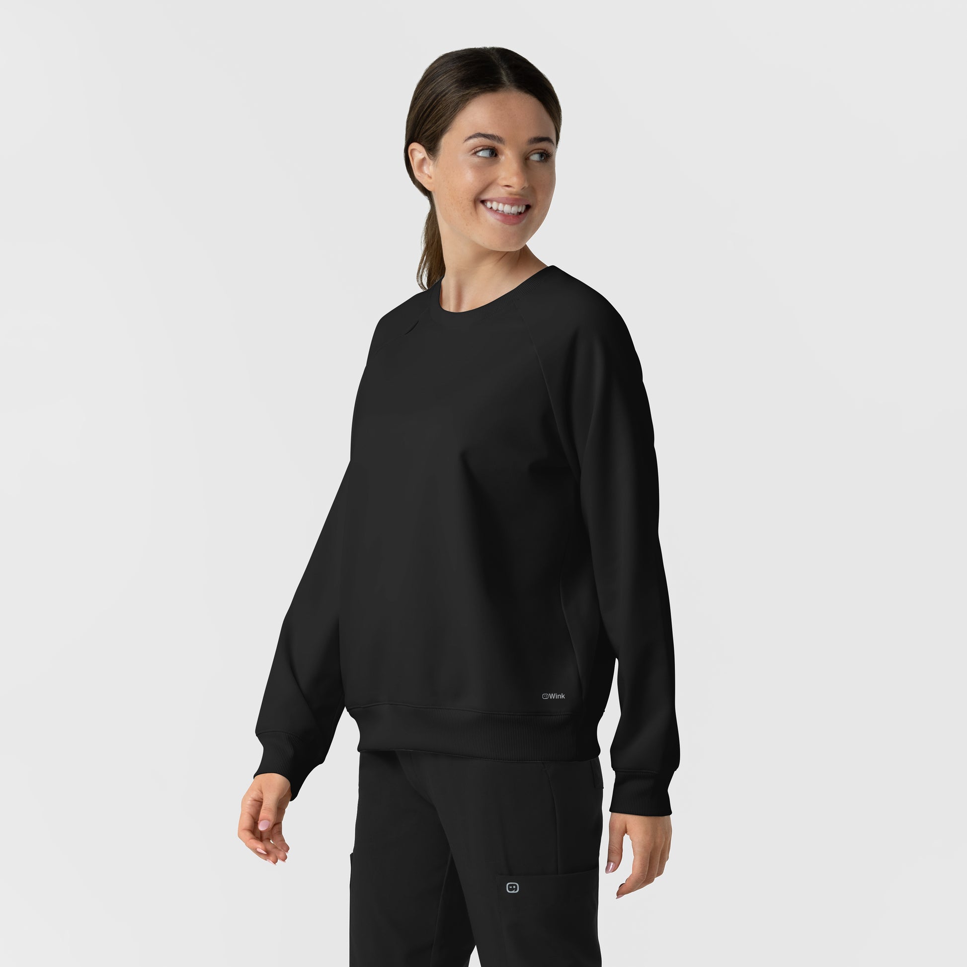 Layers 2169 Women's Pullover Sweatshirt Black