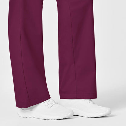 WonderWORK 501 Pull-On Cargo Scrub Pants Wine Model Image Alternate | Wink