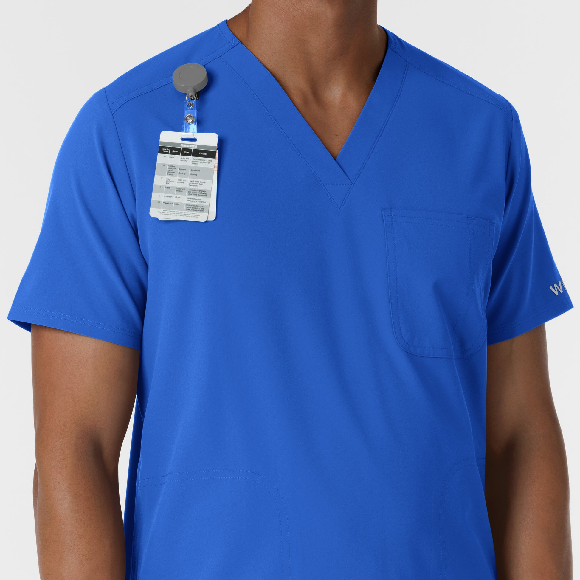 NURTUR 6380 Men's V-Neck Scrub Top Royal
