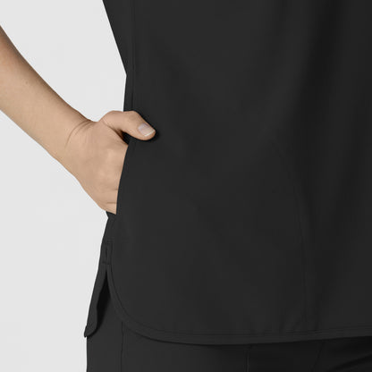 RENEW 6634 Dolman Scrub Top Black Model Image Alternate | Wink
