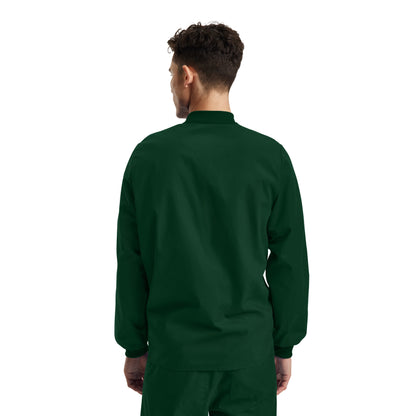 Essentials LJ709 Unisex 5 Pocket Scrub Jacket Hunter Green Image