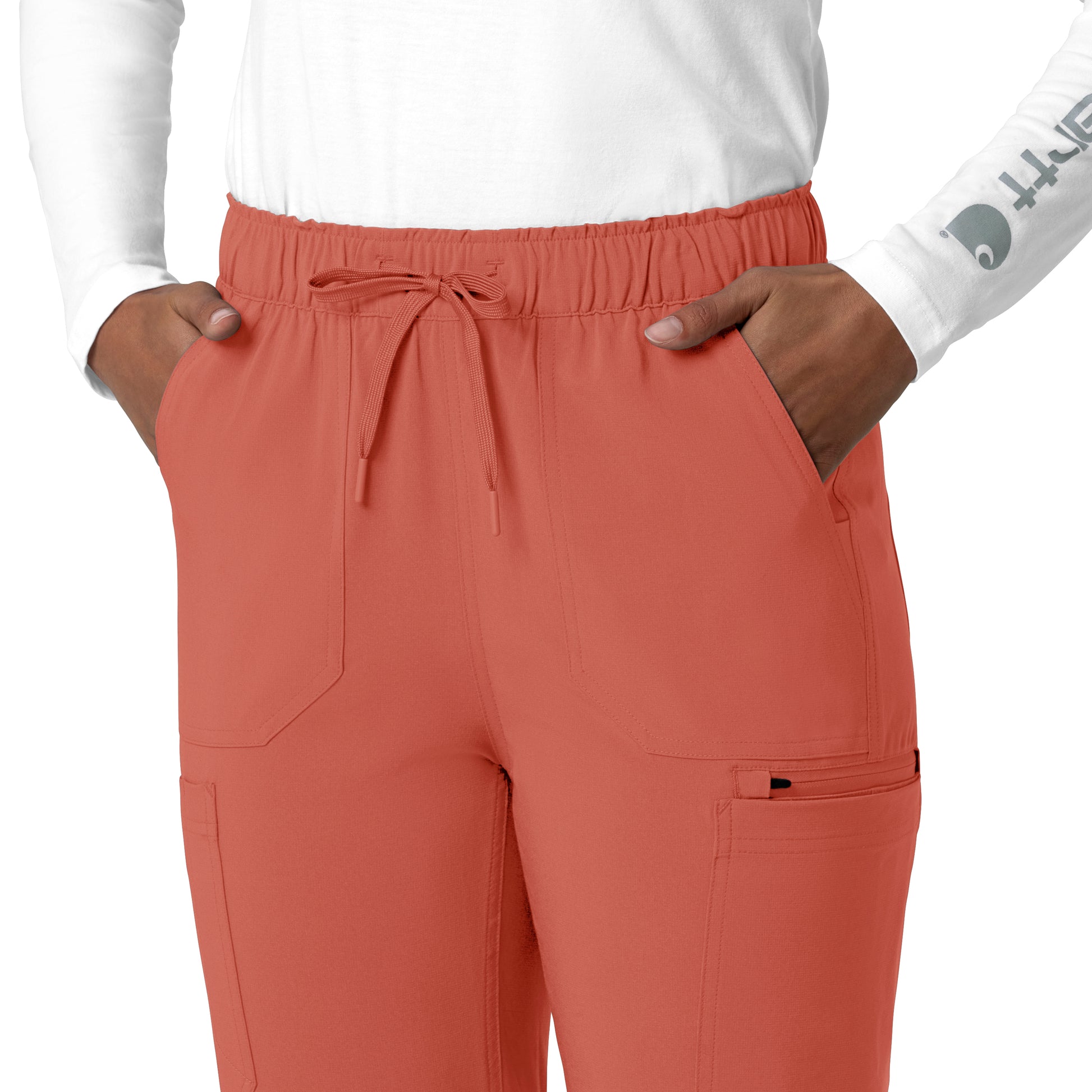 Force Cross-Flex C53210 Women's Straight Leg Cargo Scrub Pants Dusty Cedar