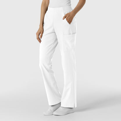 W123 5145 Cargo Utility Scrub Pants White Model Image Right Side | Wink