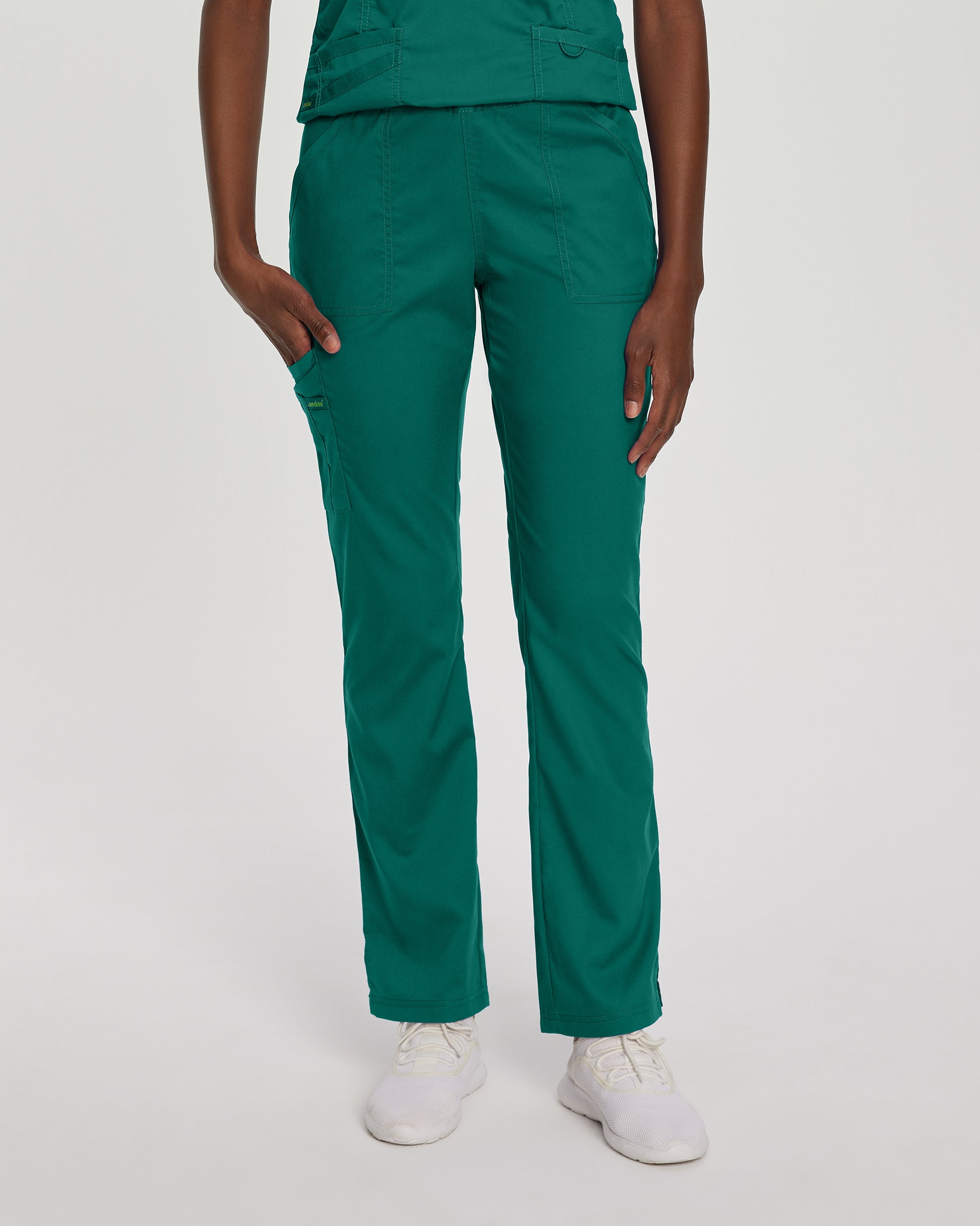 ProFlex 2042 Women's Cargo Scrub Pants Hunter Image