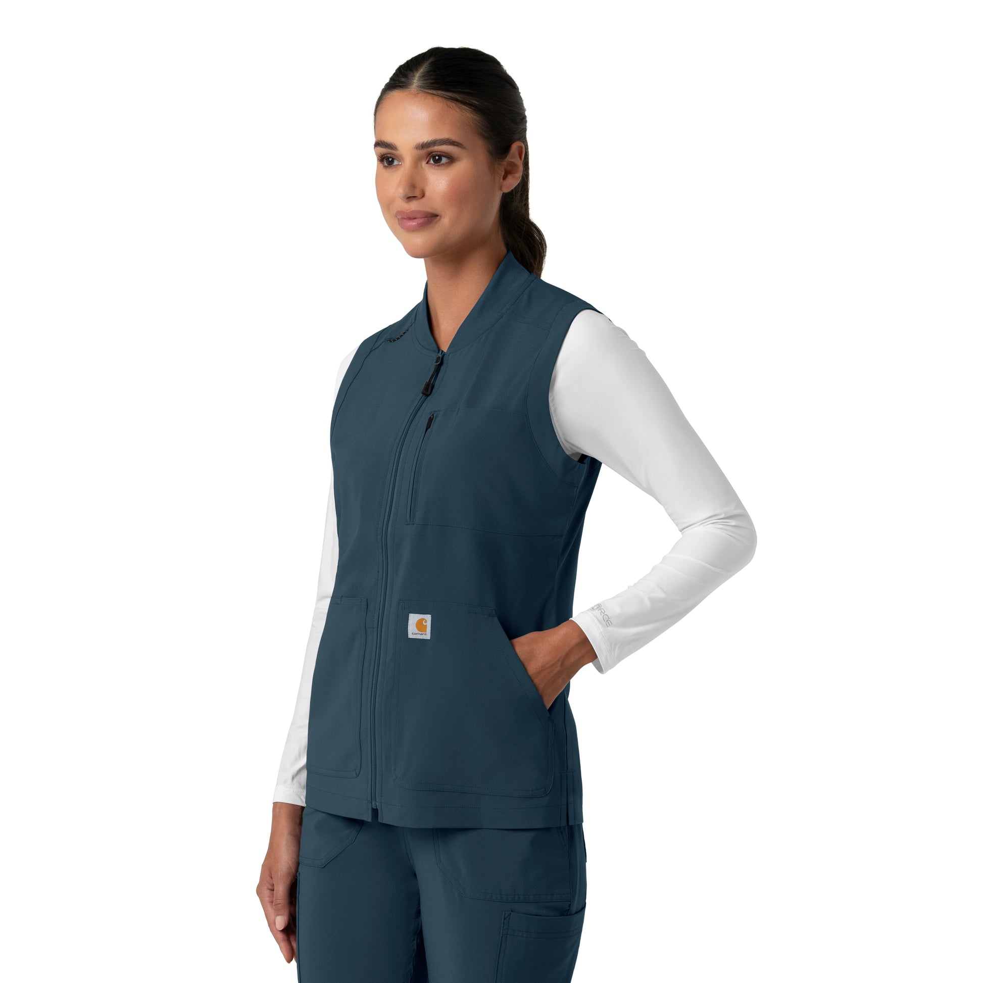 Force Cross-Flex C82510 Women's Lightweight Scrub Vest Navy