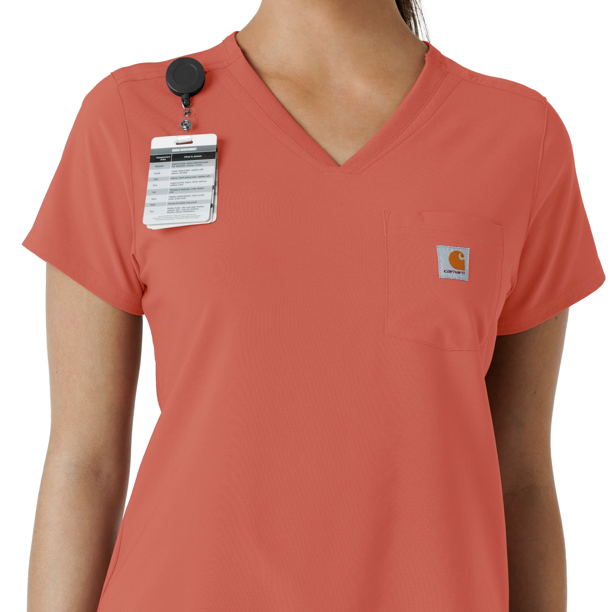 Force Cross-Flex C13410 Women's Tuck-In Scrub Top Dusty Cedar