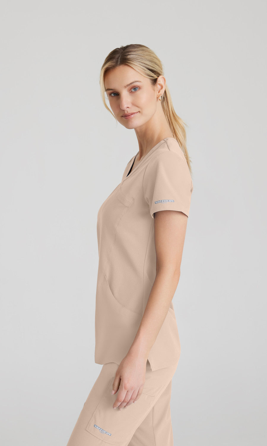 Skechers SK102 Reliance Scrub Top New Khaki