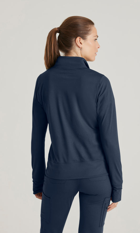 Barco One Performance Knits BOW896 Arena Knit Scrub Jacket Jacket Steel