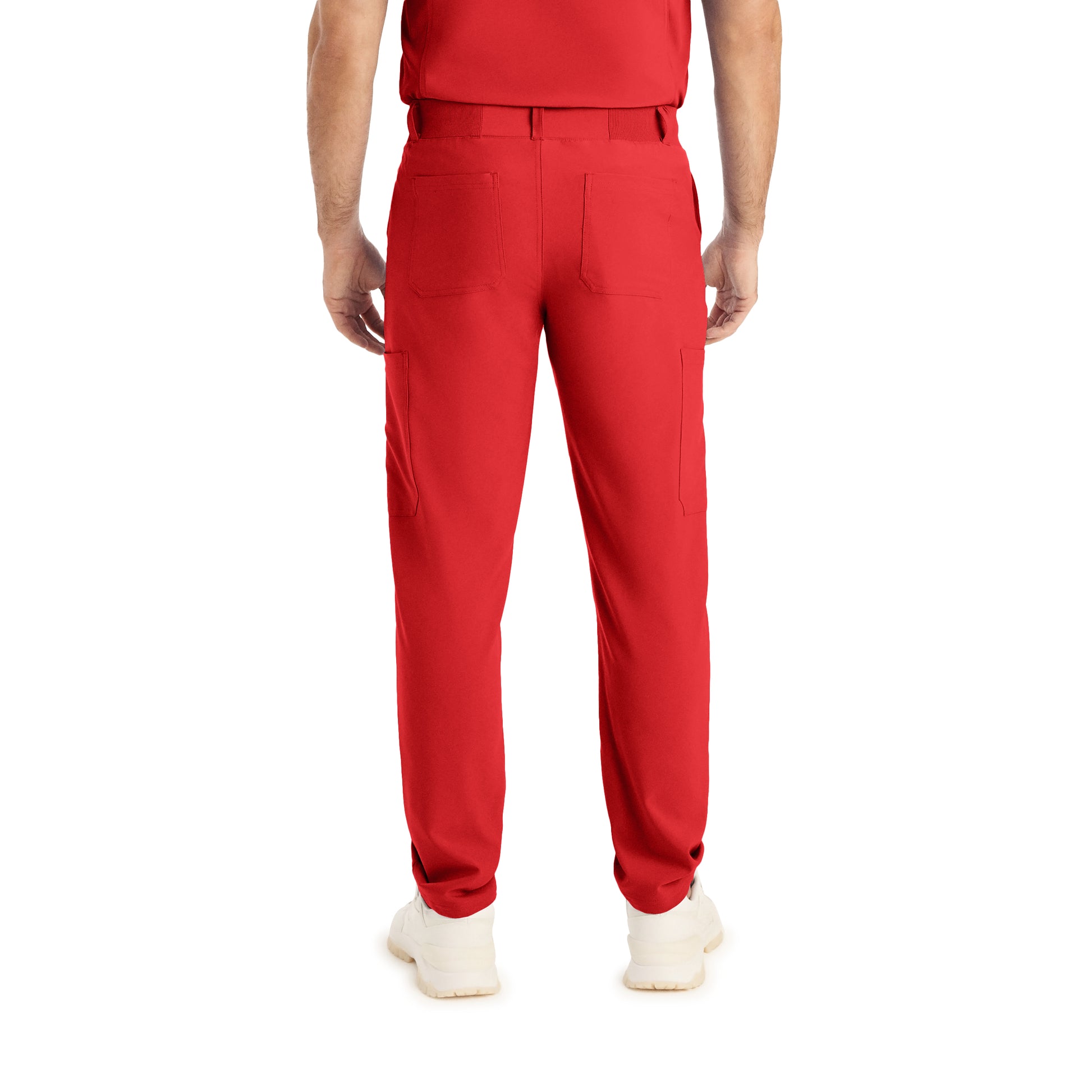 Forward LB410 Men's Cargo Scrub Pants Red Image