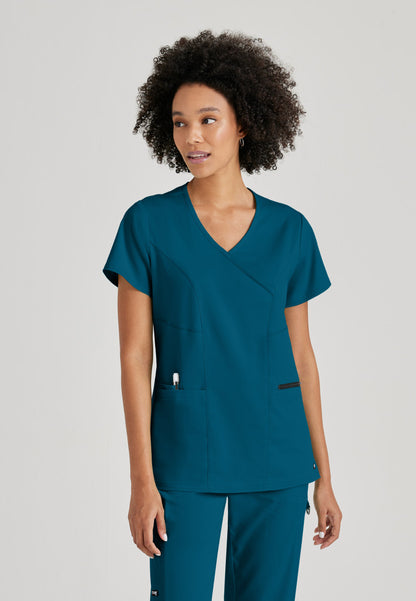 Greys Anatomy Stretch GRST001 Kim Scrub Top Bahama