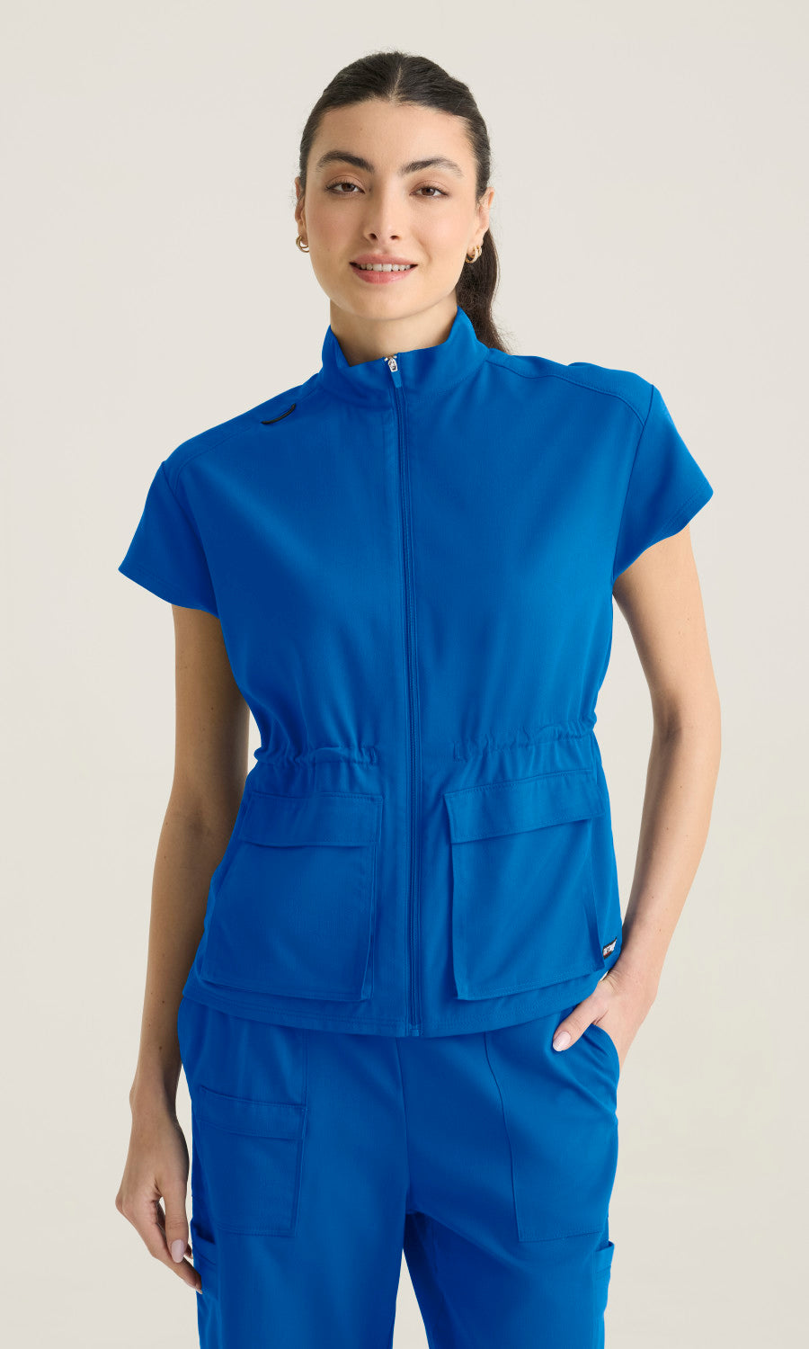 Grey's Anatomy Stretch GRST324 Nina Top New Royal - front