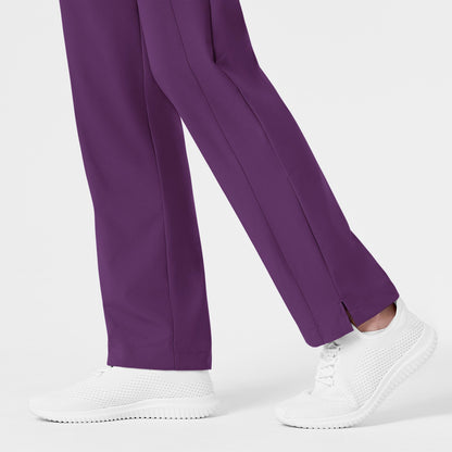 W123 5155 Flat Front Cargo Scrub Pants Eggplant Model Image Alternate | Wink