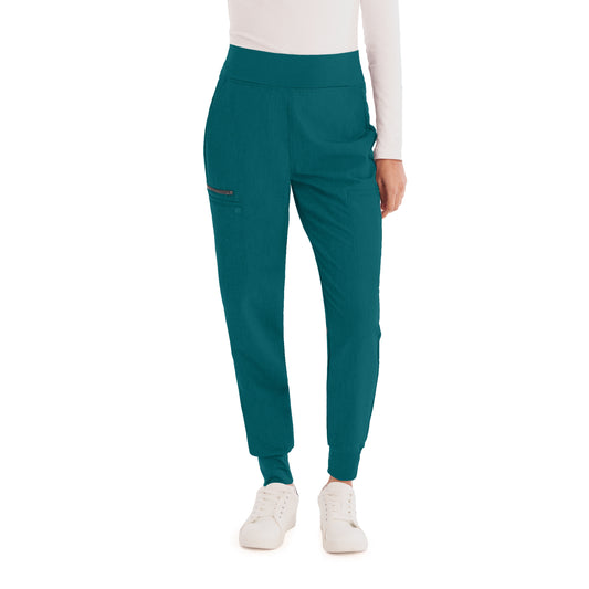 V-Tess WB410 Women's Jogger Scrub Pants Caribbean Image