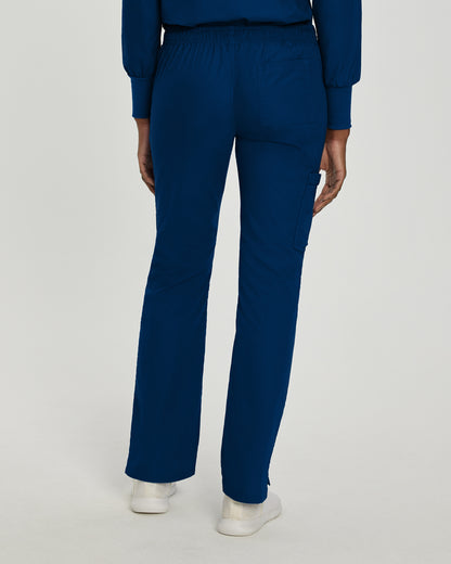 Essentials 8380 Women's Cargo Scrub Pants Navy Image