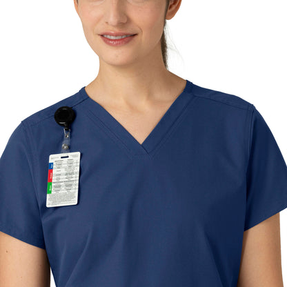 Force Essentials C12113 V-Neck Scrub Top Navy Model Image Alternate | Carhartt