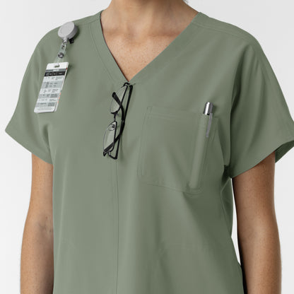 NURTUR 6280 Women's Drop Shoulder Tunic Scrub Top Sage