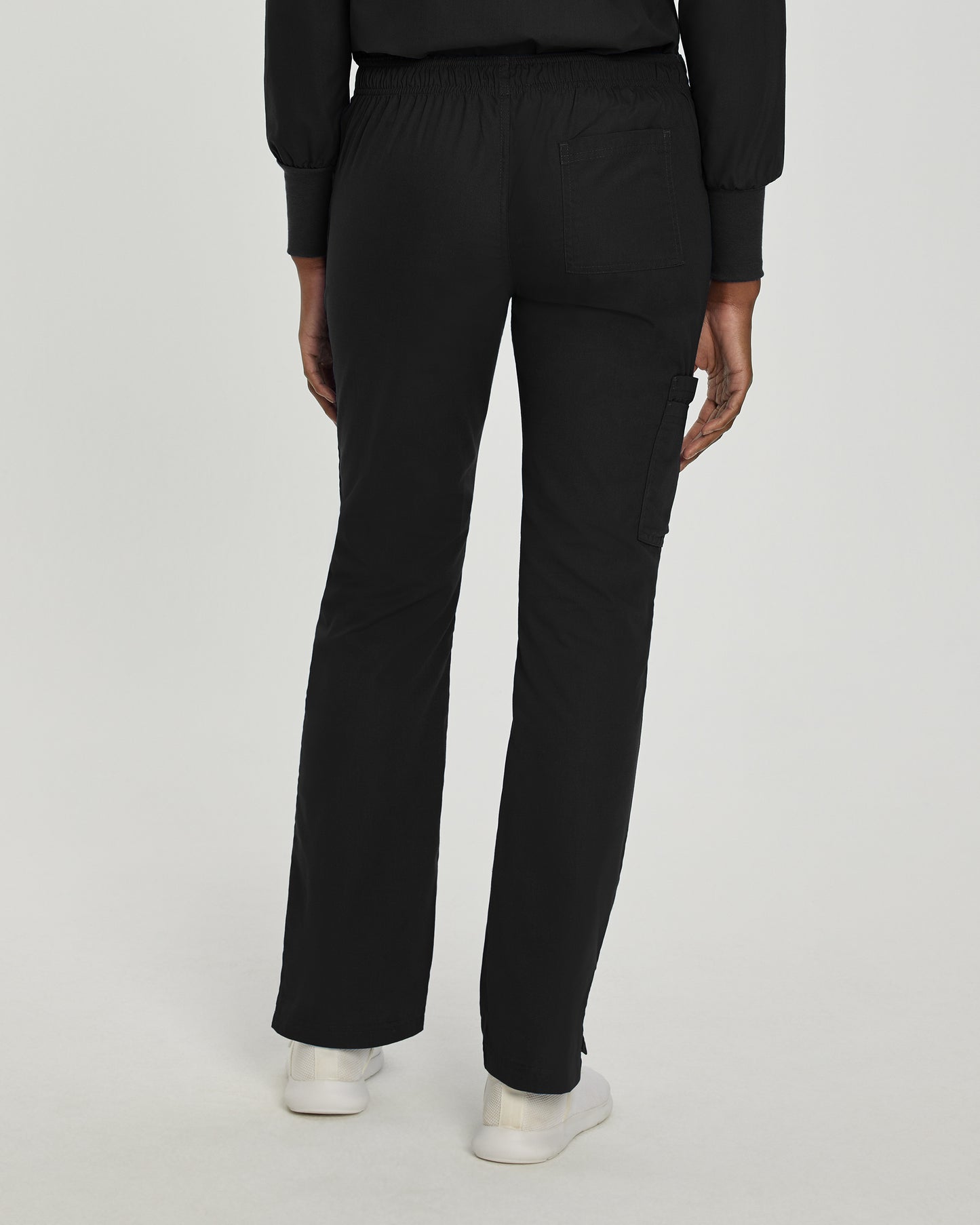 Essentials 8380 Women's Cargo Scrub Pants Black Image