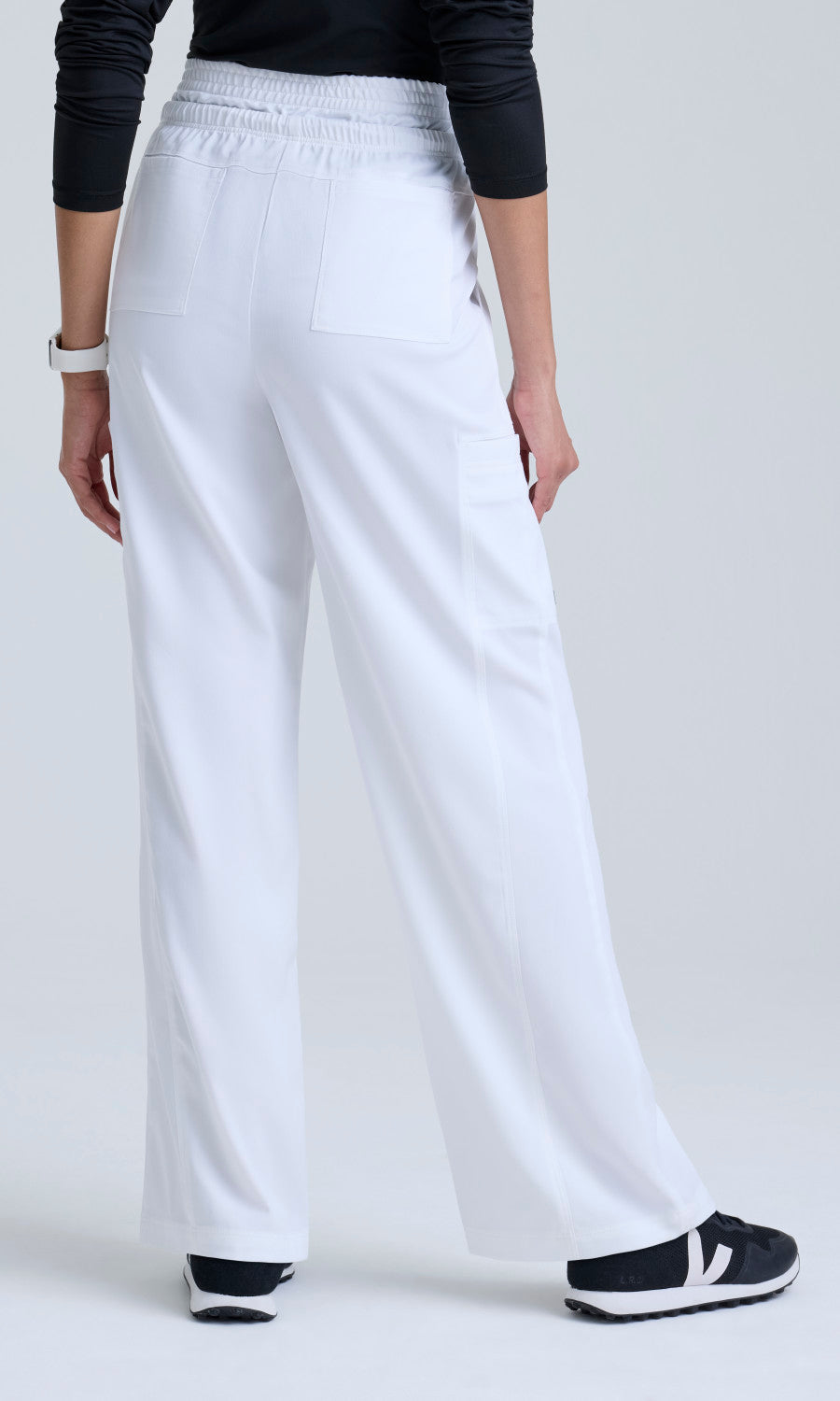 Grey's Anatomy Stretch GRSP747 Nina Pant White - back