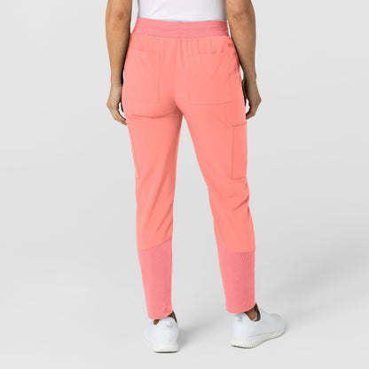 W123 5045 Women's Flex-n-Reach Track Scrub Pants Paradise Pink