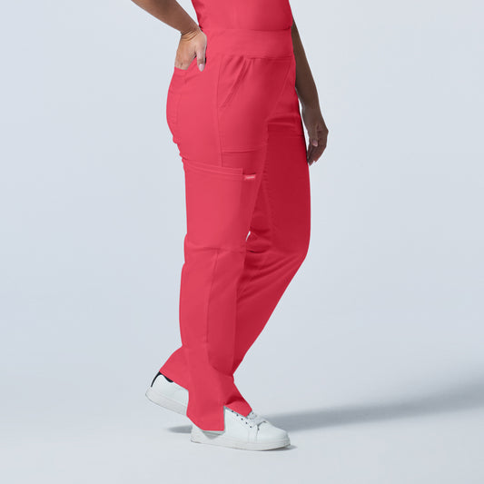 ProFlex LB405 Women's Cargo Scrub Pants Coral Image