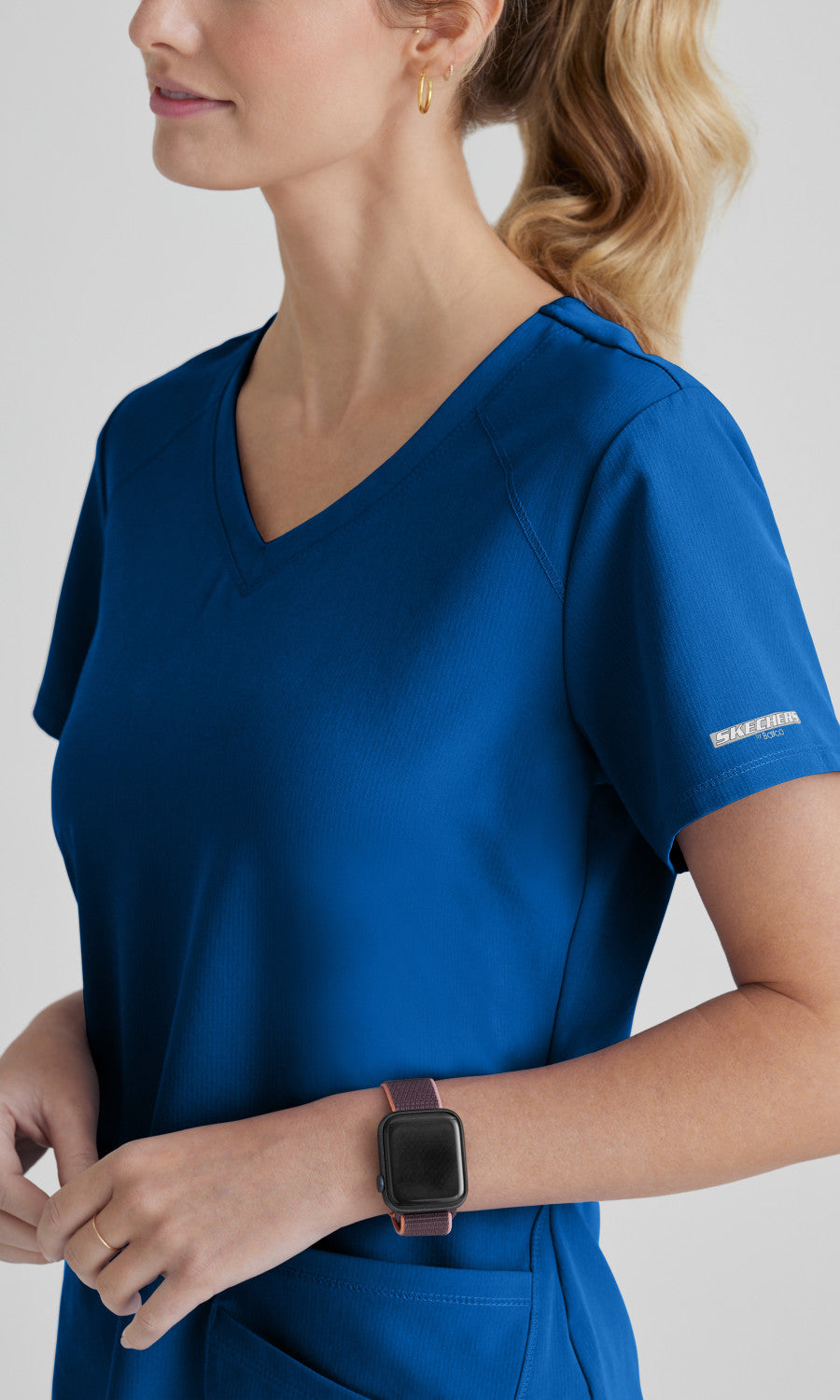Skechers SK101 Breeze Scrub Top New Royal