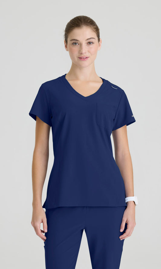Skechers SKT147 Dignity Scrub Top Navy