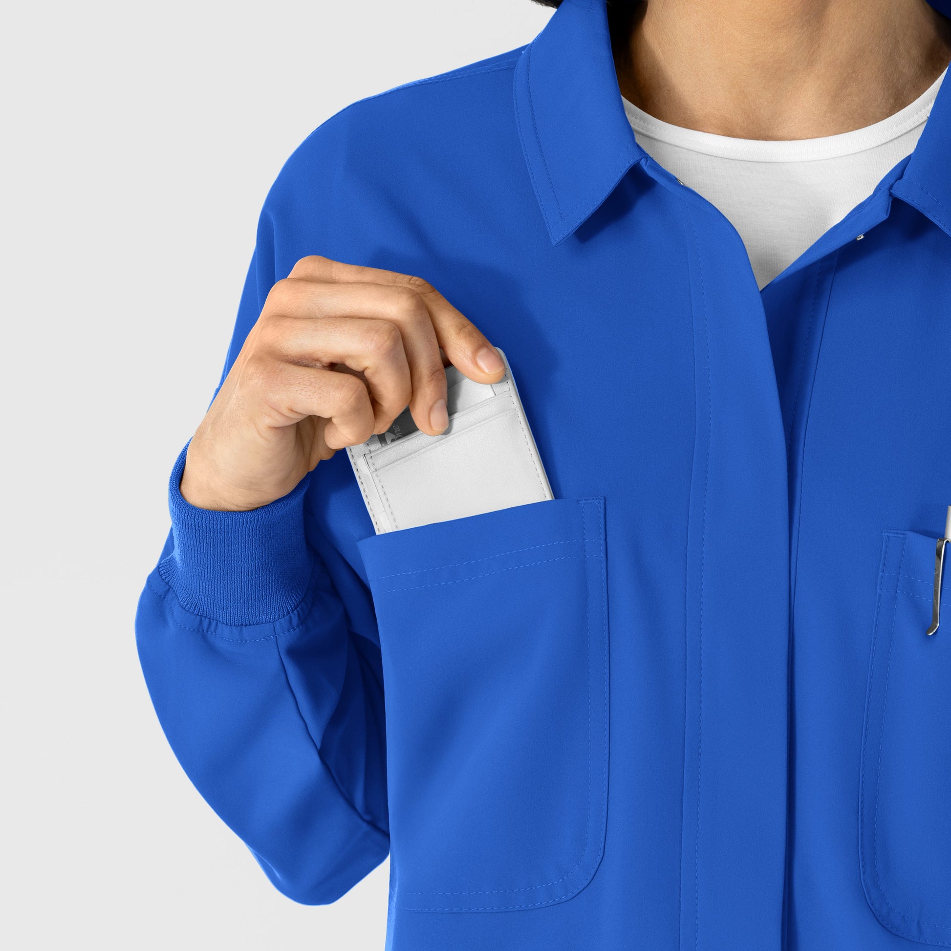 NURTUR 8180 Women’s Scrub Shirt Jacket Royal