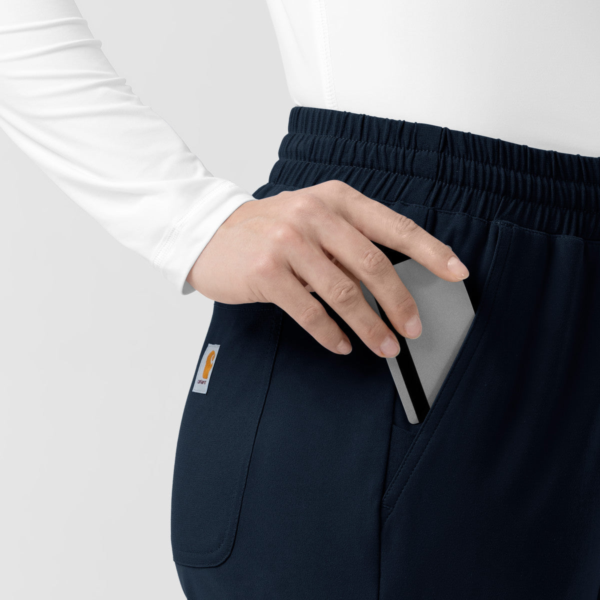 Force Cross-Flex Knit C53190 Women's Boot Cut Scrub Pants Navy