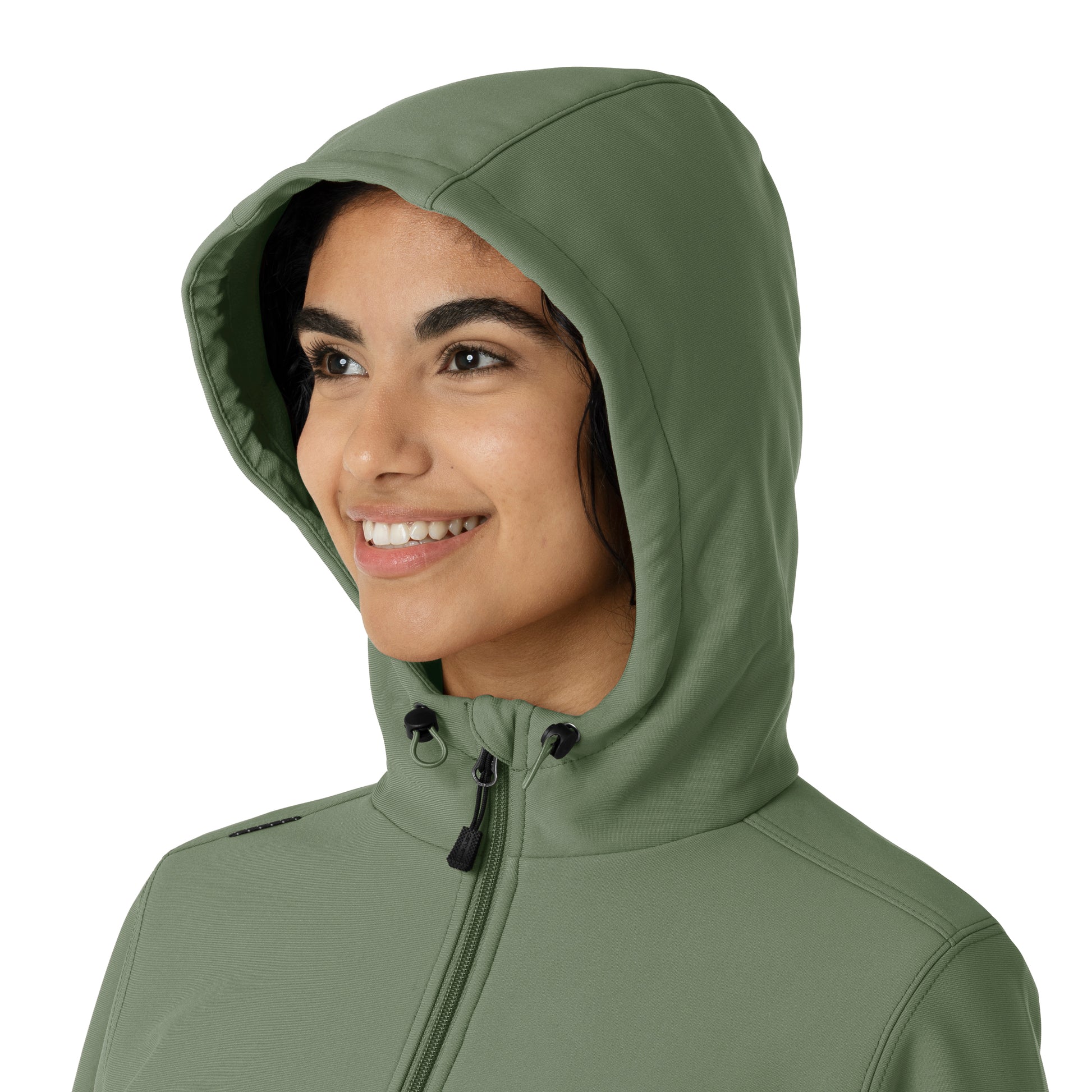 Layers C85023 Women's Bonded Fleece Hoodie Olive