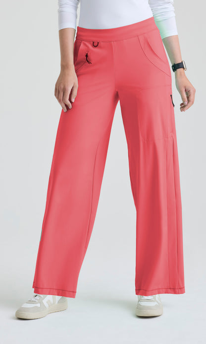 Grey's Anatomy Knits GRSP746 Crystal Pant Papaya Blush - front