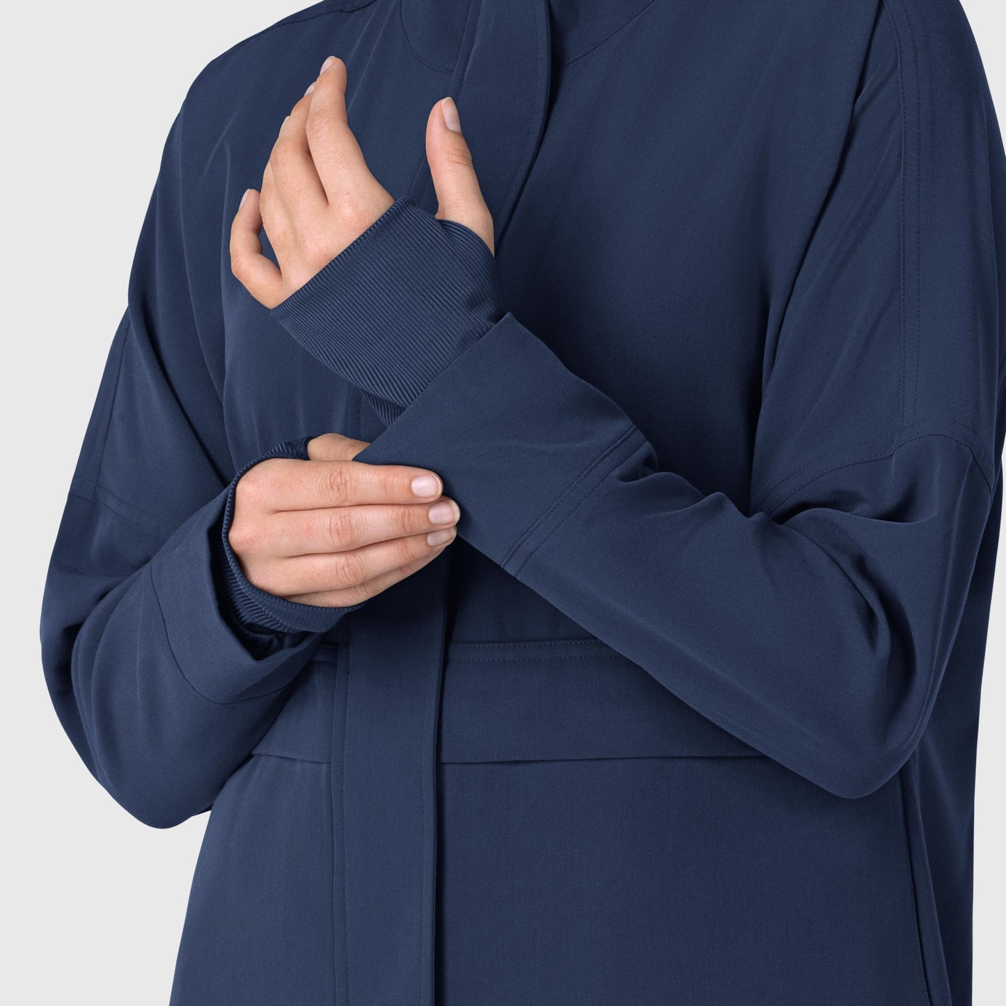 Layers 8132 Germs Happen Packable Scrub Jacket Navy Model Image Alternate | Wink