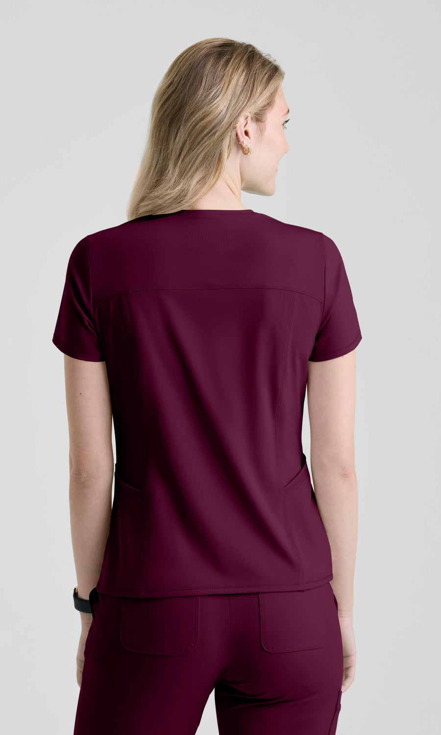 Grey's Anatomy Knits GRST336 Swift Top Wine - back