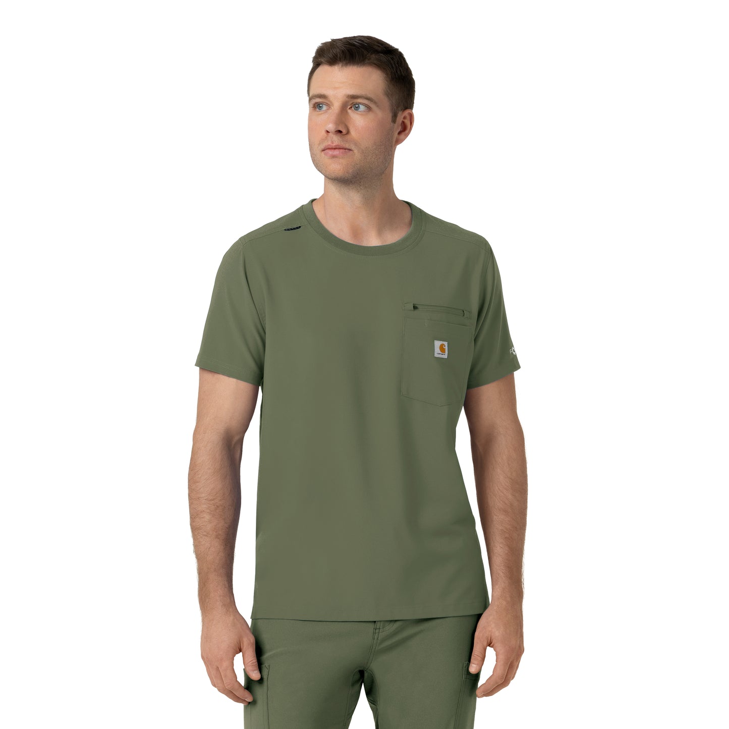 Force Cross-Flex C16510 Men's Crew Neck Scrub Top Olive