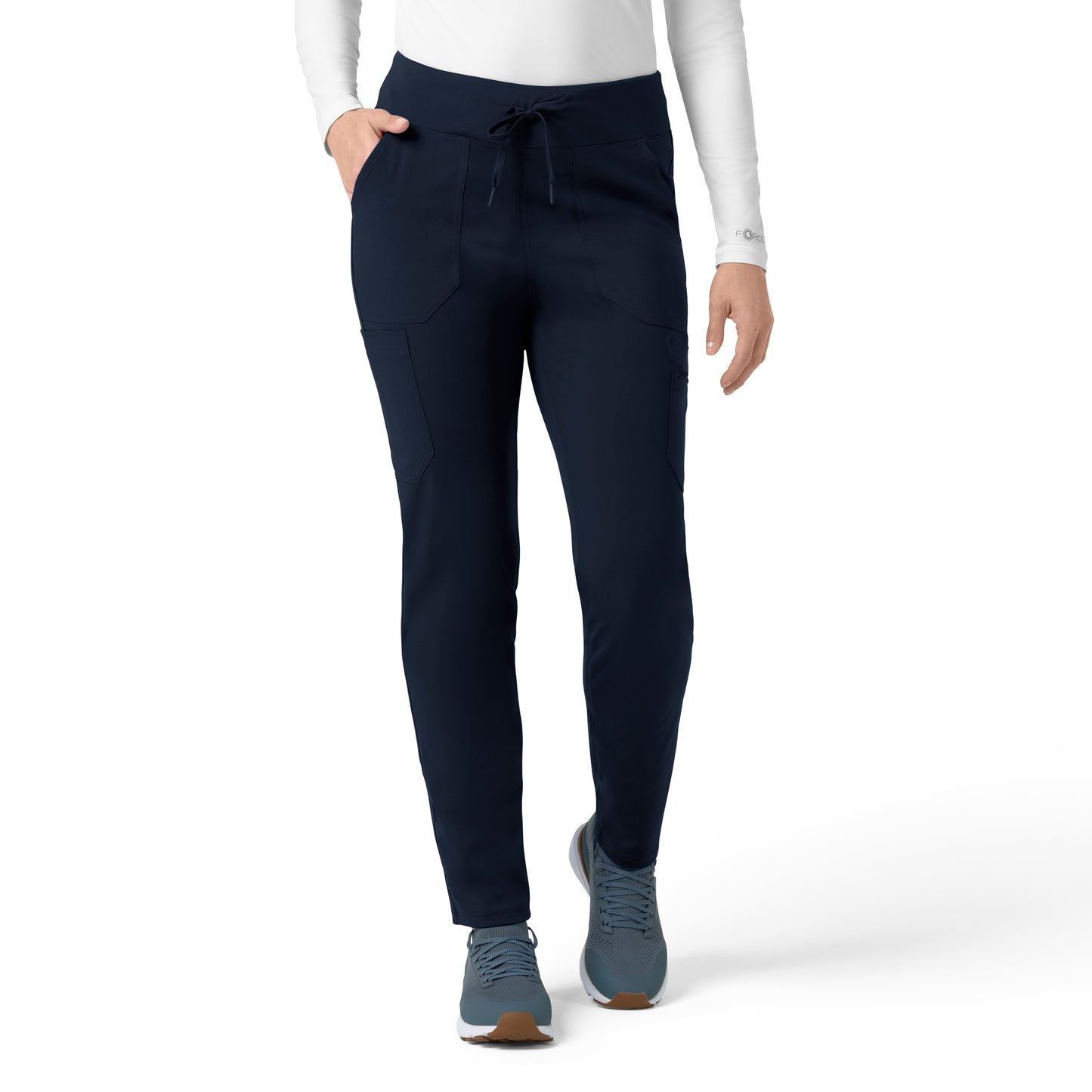 Force Cross-Flex C53390 Knit Women's Modern Scrub Pants Navy