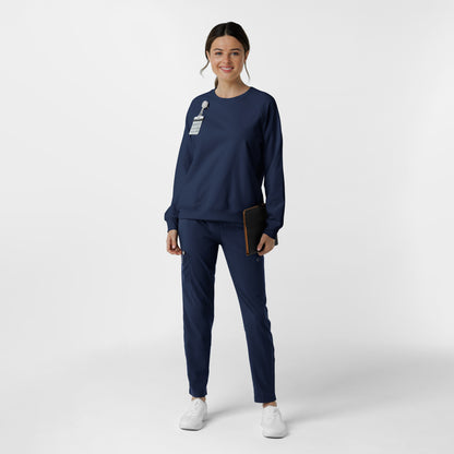 Layers 2169 Women's Pullover Sweatshirt Navy