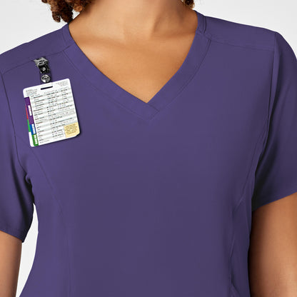 RENEW 6134 V-Neck Scrub Top Grape Model Image Alternate | Wink