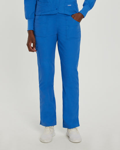 Essentials 8380 Women's Cargo Scrub Pants Royal Blue Image