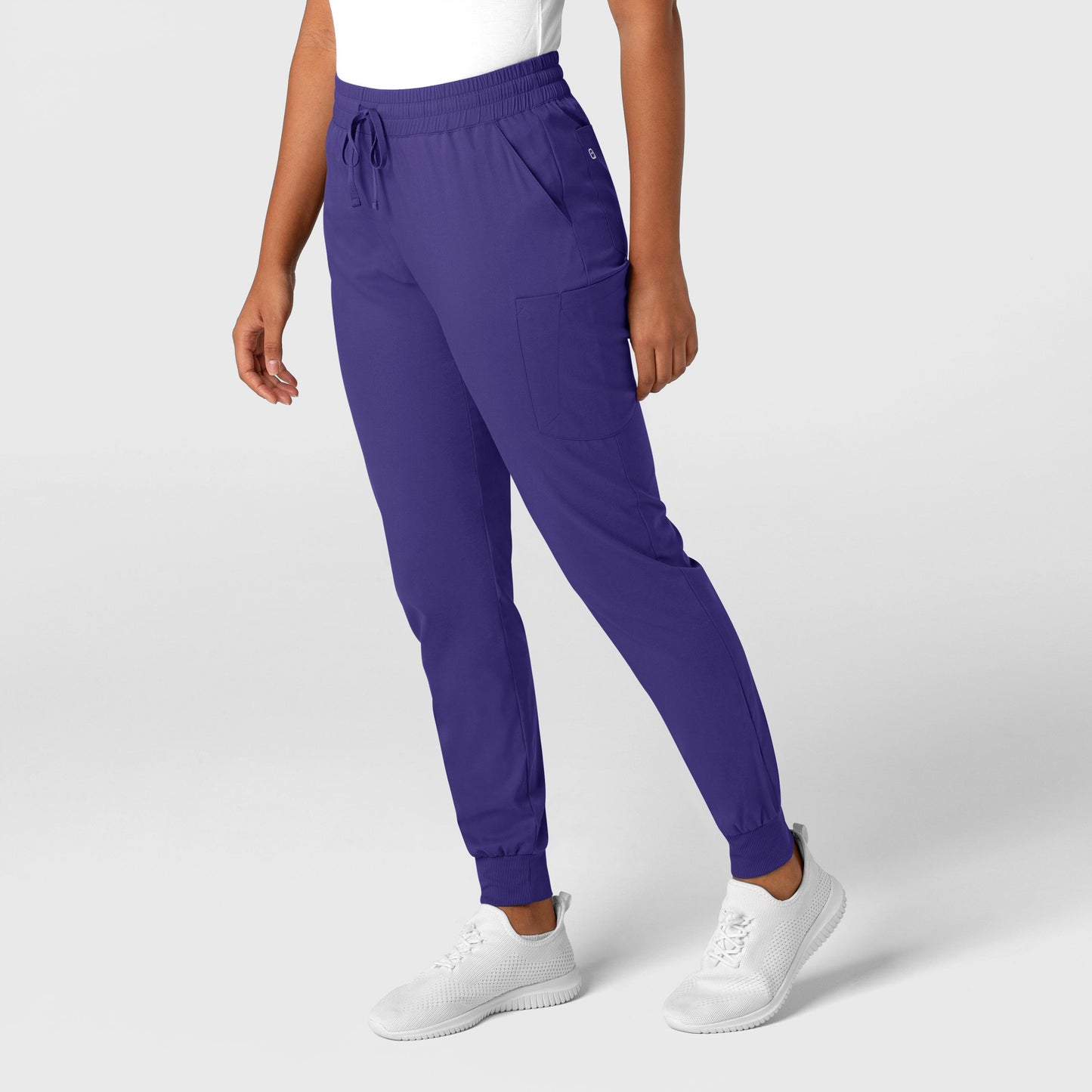 Boundless 5151 Jogger Scrub Pants Grape Model Image Right Side | Wink