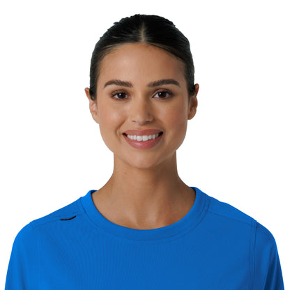Force Cross-Flex C13610 Women's Crew Neck Long Sleeve Scrub Top Royal