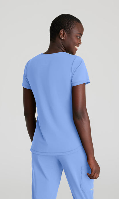 Skechers Slip-Ins Knits SKT220 Serene Knit Scrub Top Ciel Blue