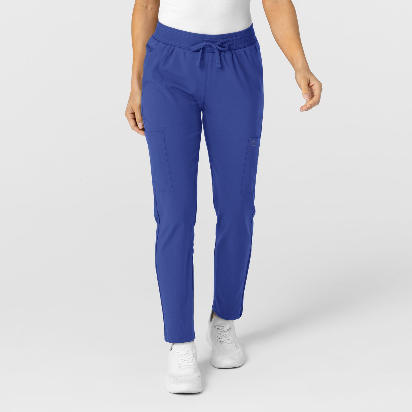 W123 5045 Women's Flex-n-Reach Track Scrub Pants Galaxy Blue