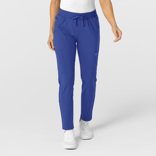 W123 5045 Women's Flex-n-Reach Track Scrub Pants Galaxy Blue