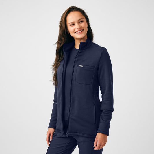 Forward LJ708 Women's 5 Pocket Scrub Jacket Navy Image