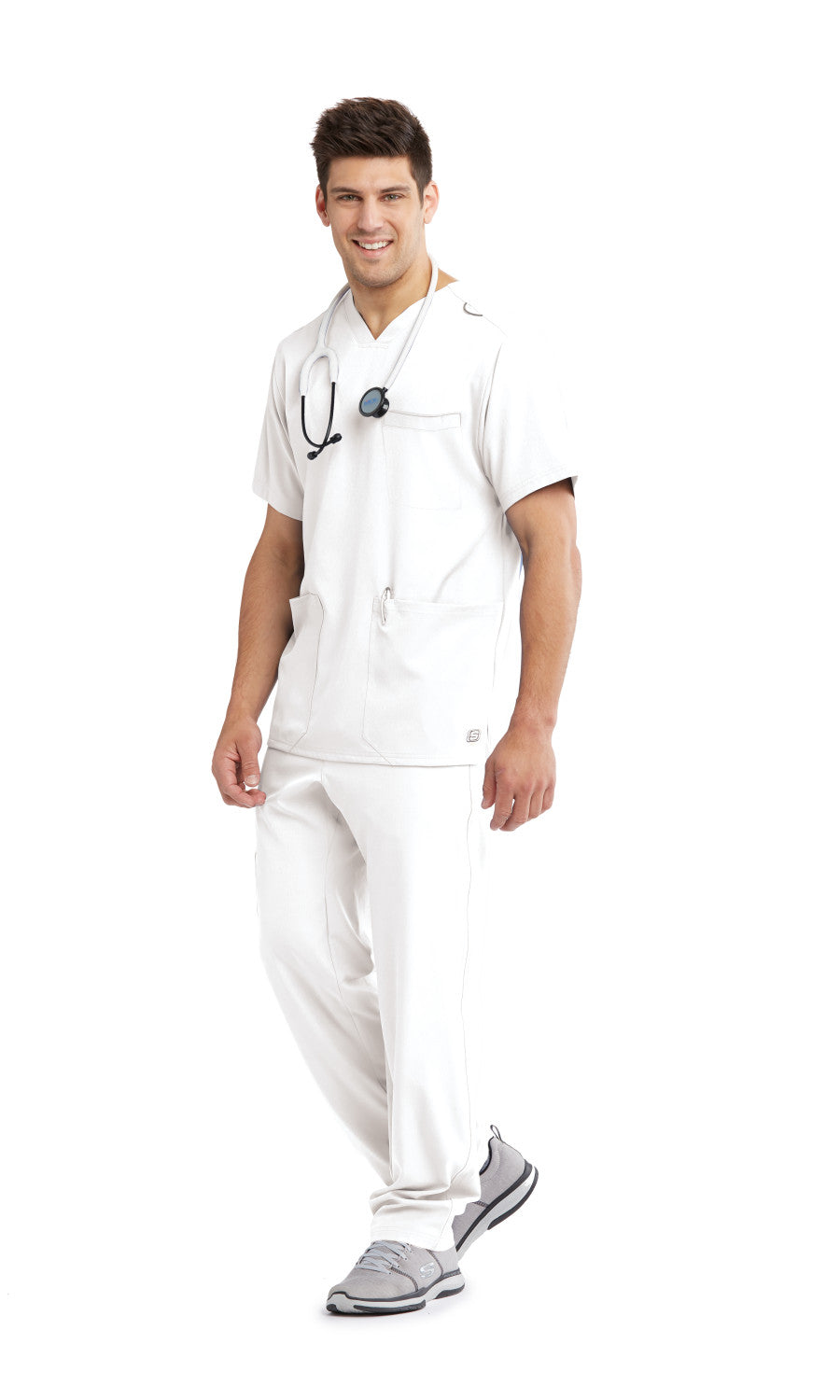 Skechers SKT020 Aspire Scrub Top White